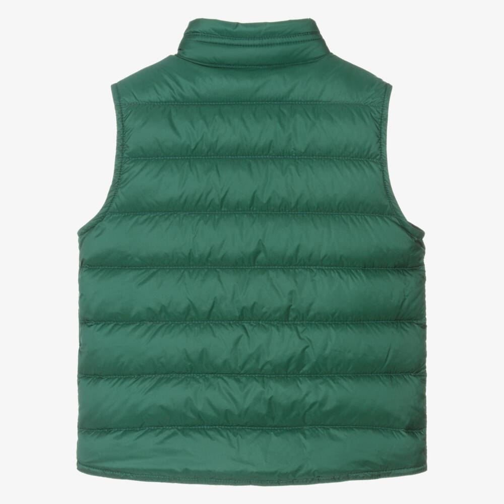 Moncler Enfant-Boys Green Gui Down Puffer Gilet | Childrensalon