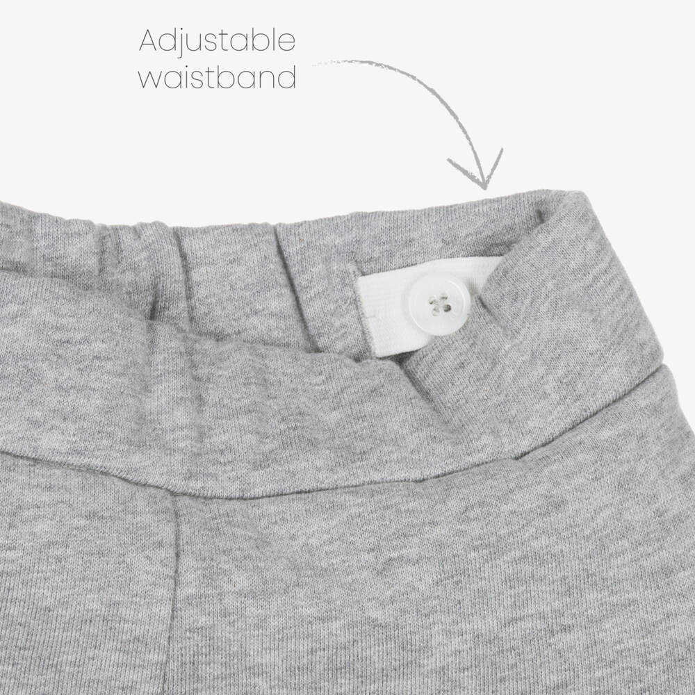 Moncler Enfant-Джоггеры серые хлопковые с карманами для мальчиков | Childrensalon