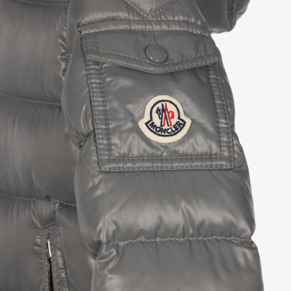 Moncler Enfant-Boys Grey Moncler Maya Down Padded Jacket | Childrensalon