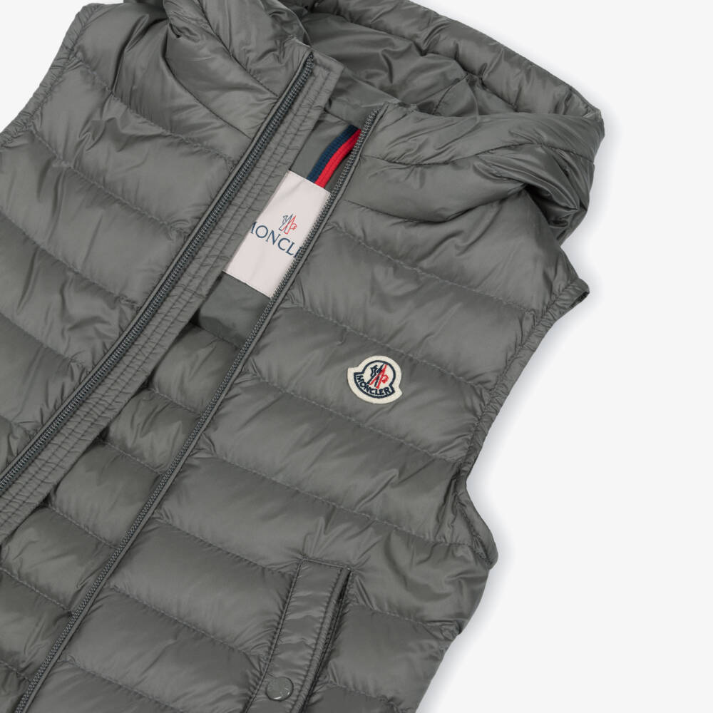 Moncler Enfant-Boys Grey Uzay Down Puffer Gilet | Childrensalon
