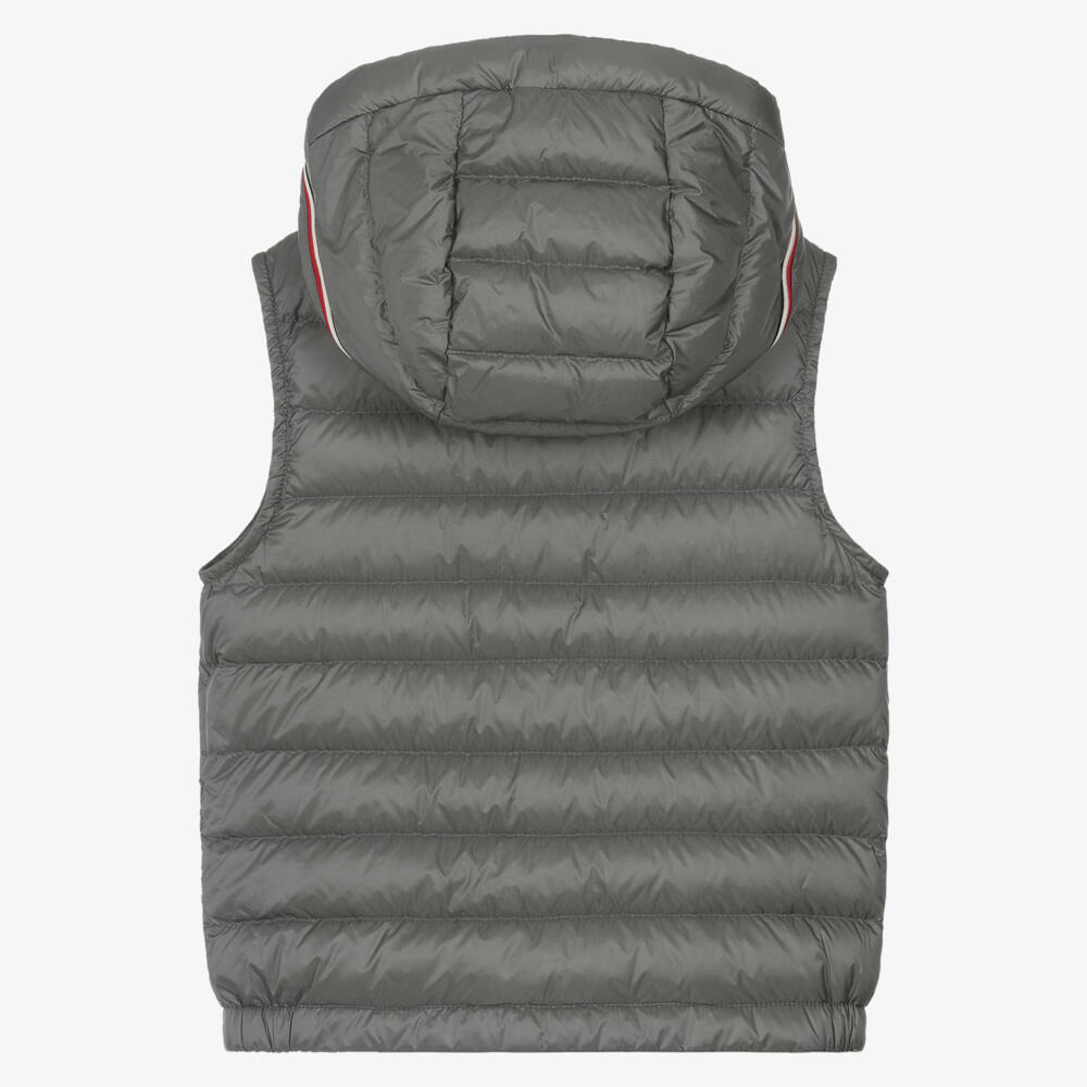 Moncler Enfant-Boys Grey Uzay Down Puffer Gilet | Childrensalon