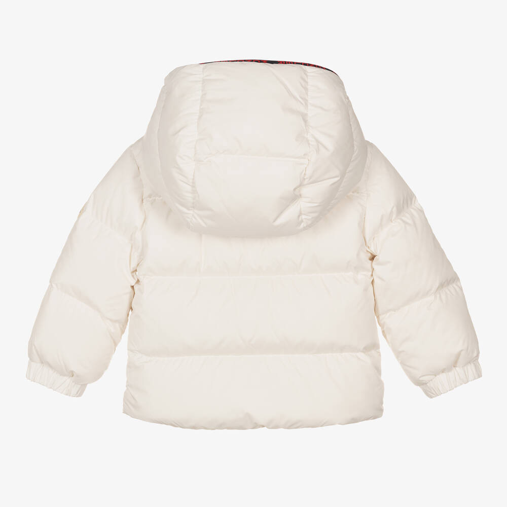 Moncler Enfant-Boys Ivory Down Padded Jacket | Childrensalon