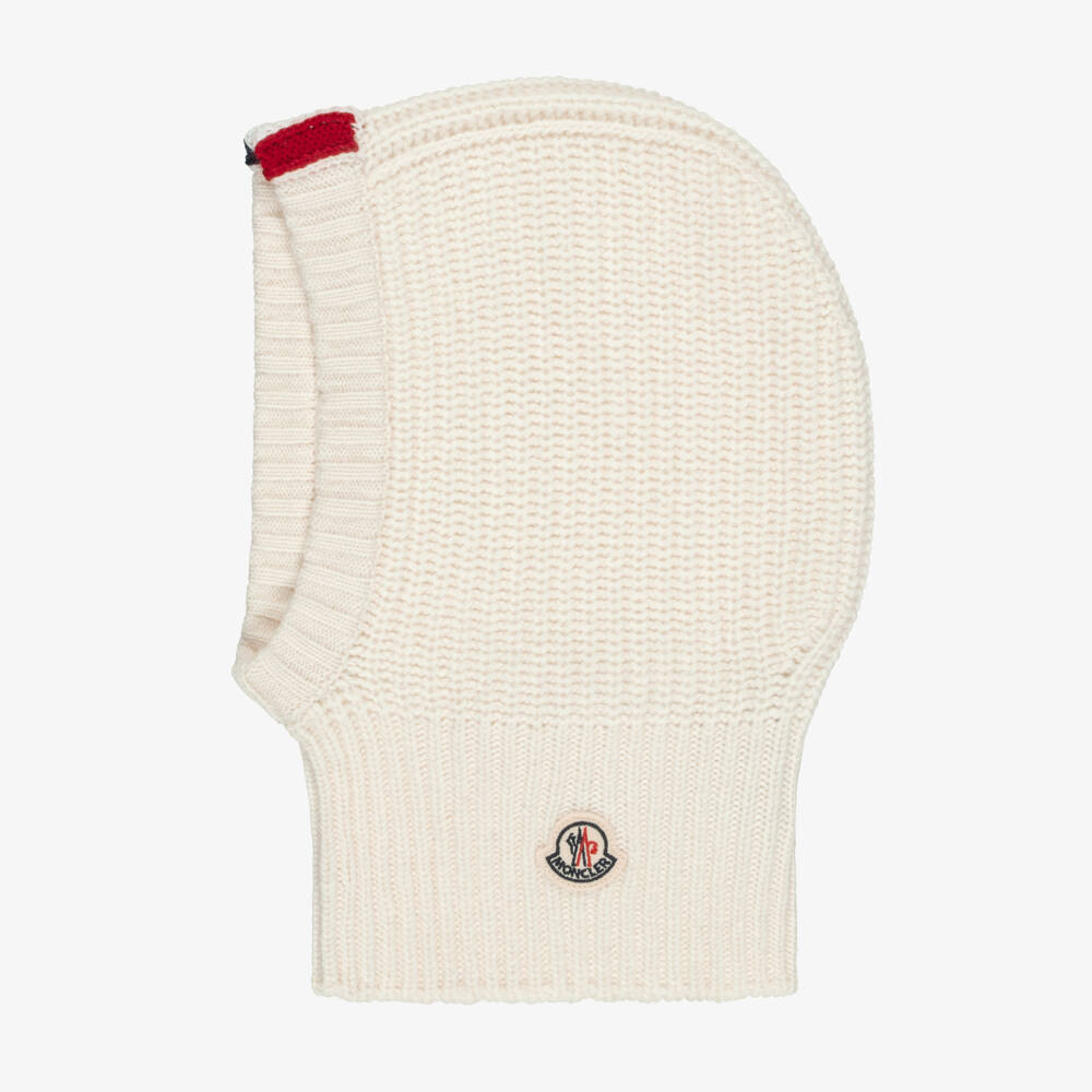 Moncler Enfant-Boys Ivory Wool & Cashmere Balaclava | Childrensalon