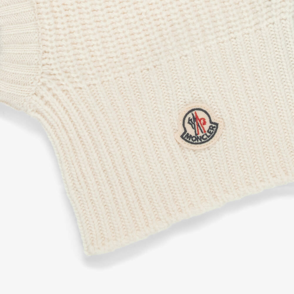 Moncler Enfant-Boys Ivory Wool & Cashmere Balaclava | Childrensalon