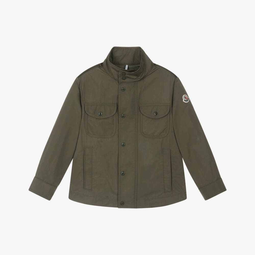 Moncler Enfant-Boys Khaki Green Kutlat Jacket | Childrensalon