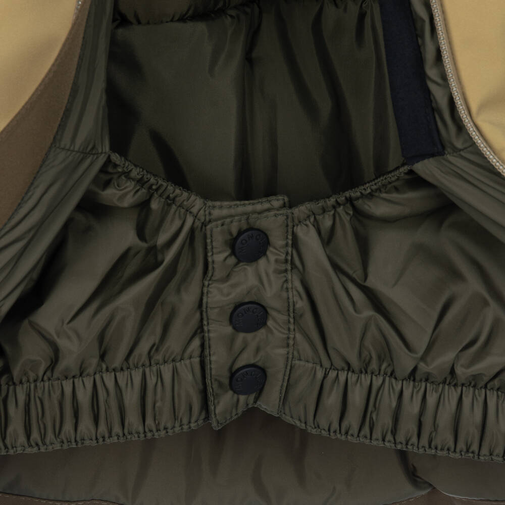 Moncler Enfant-Boys Khaki Montmiral Grenoble Technical Ski Jacket | Childrensalon