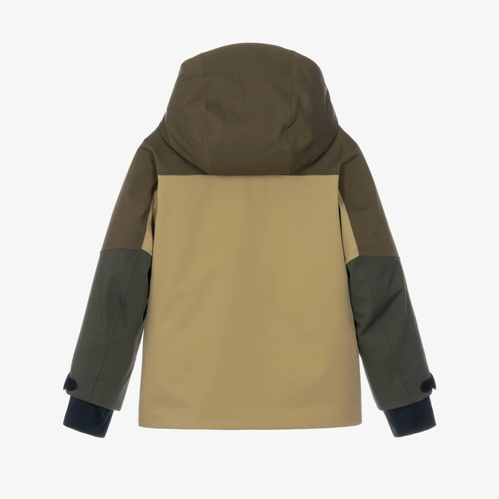 Moncler Enfant-Boys Khaki Montmiral Grenoble Technical Ski Jacket | Childrensalon