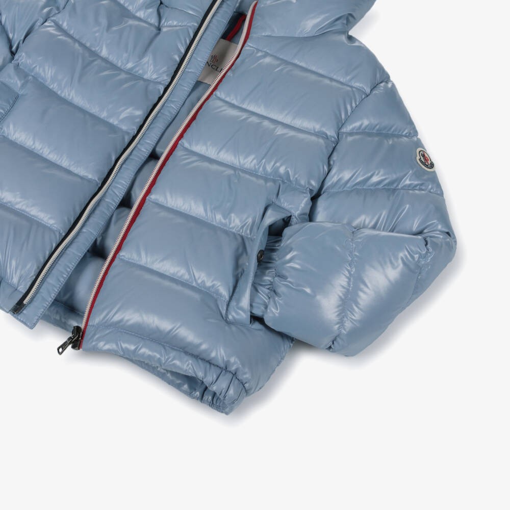 Moncler Enfant-Куртка пуховая New Aubert голубая для мальчиков | Childrensalon