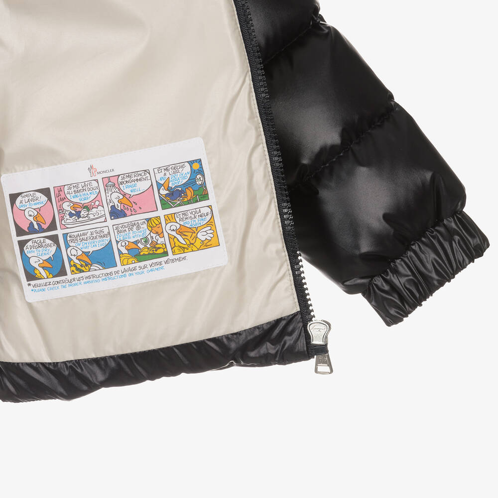 Moncler Enfant-Boys Navy Blue Andres Puffer Jacket | Childrensalon