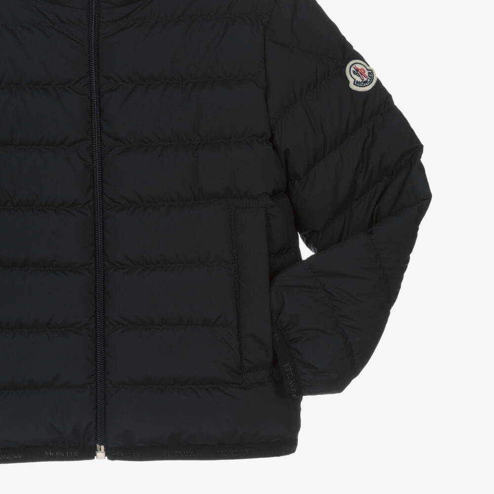 Moncler Enfant-Boys Navy Blue Baudinet Down Puffer Jacket | Childrensalon