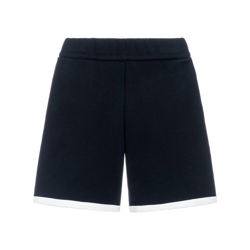 Moncler Enfant-شورت قطن جيرسي لون كحلي للأولاد | Childrensalon