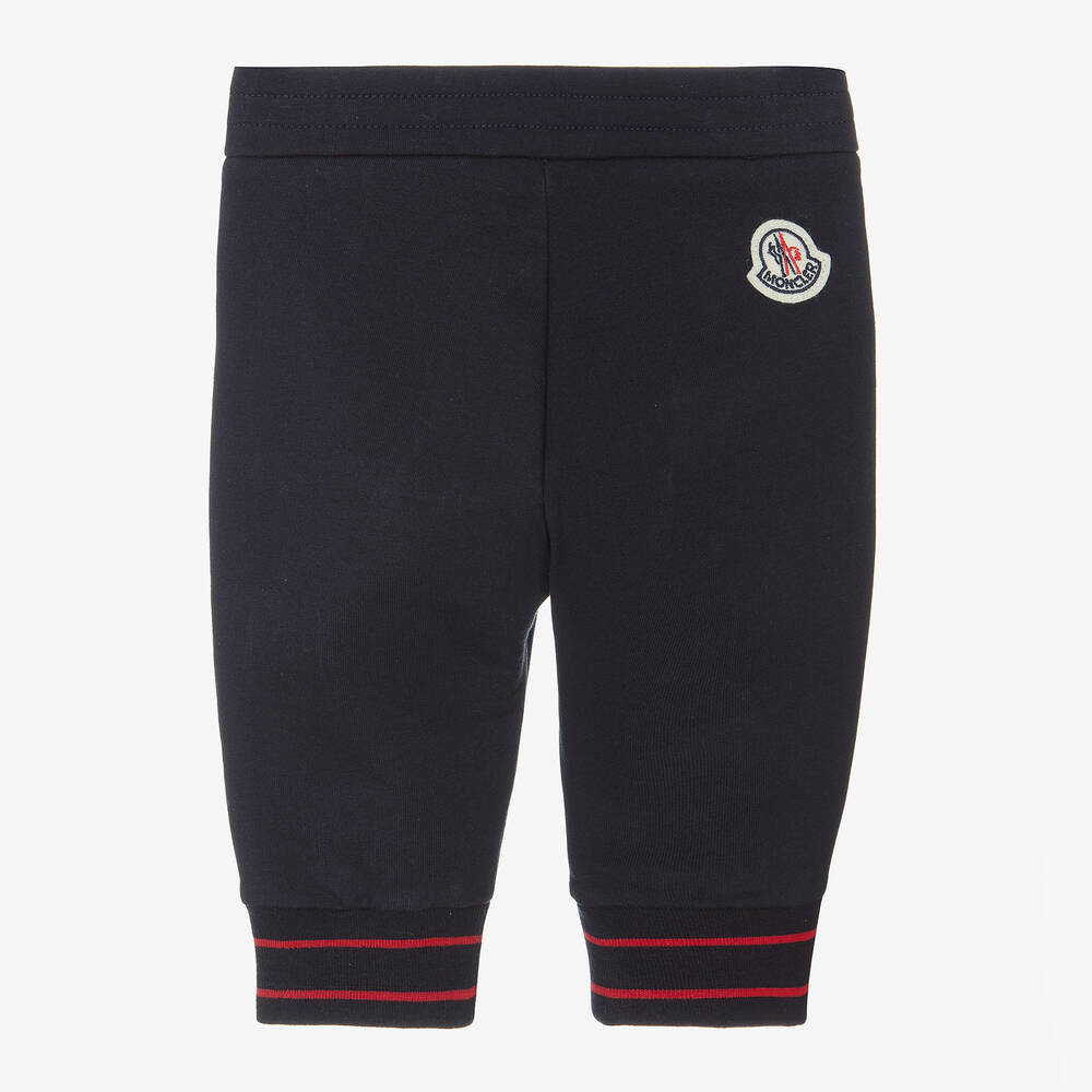 Moncler Enfant-بنطلون رياضي قطن لون كحلي للأولاد | Childrensalon