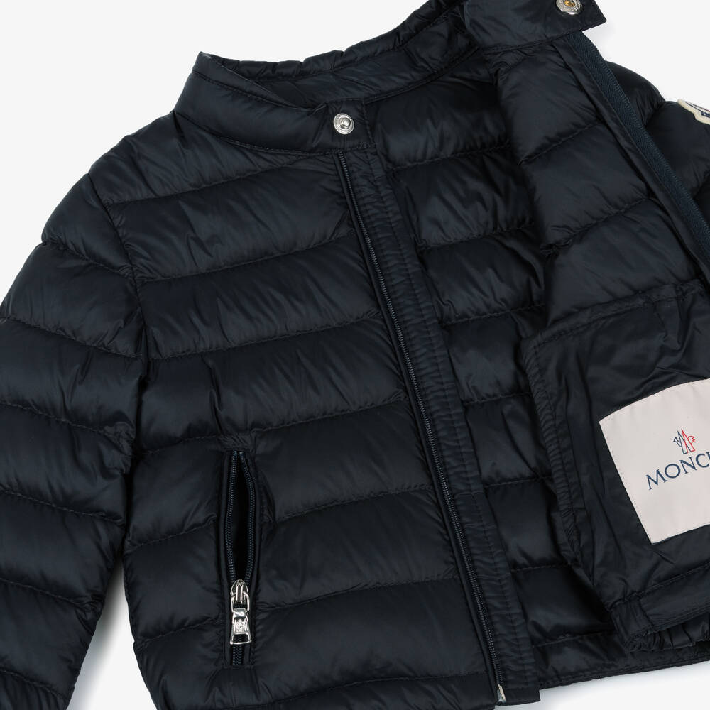 Moncler Enfant-Boys Navy Blue Down Padded Acorus Jacket | Childrensalon