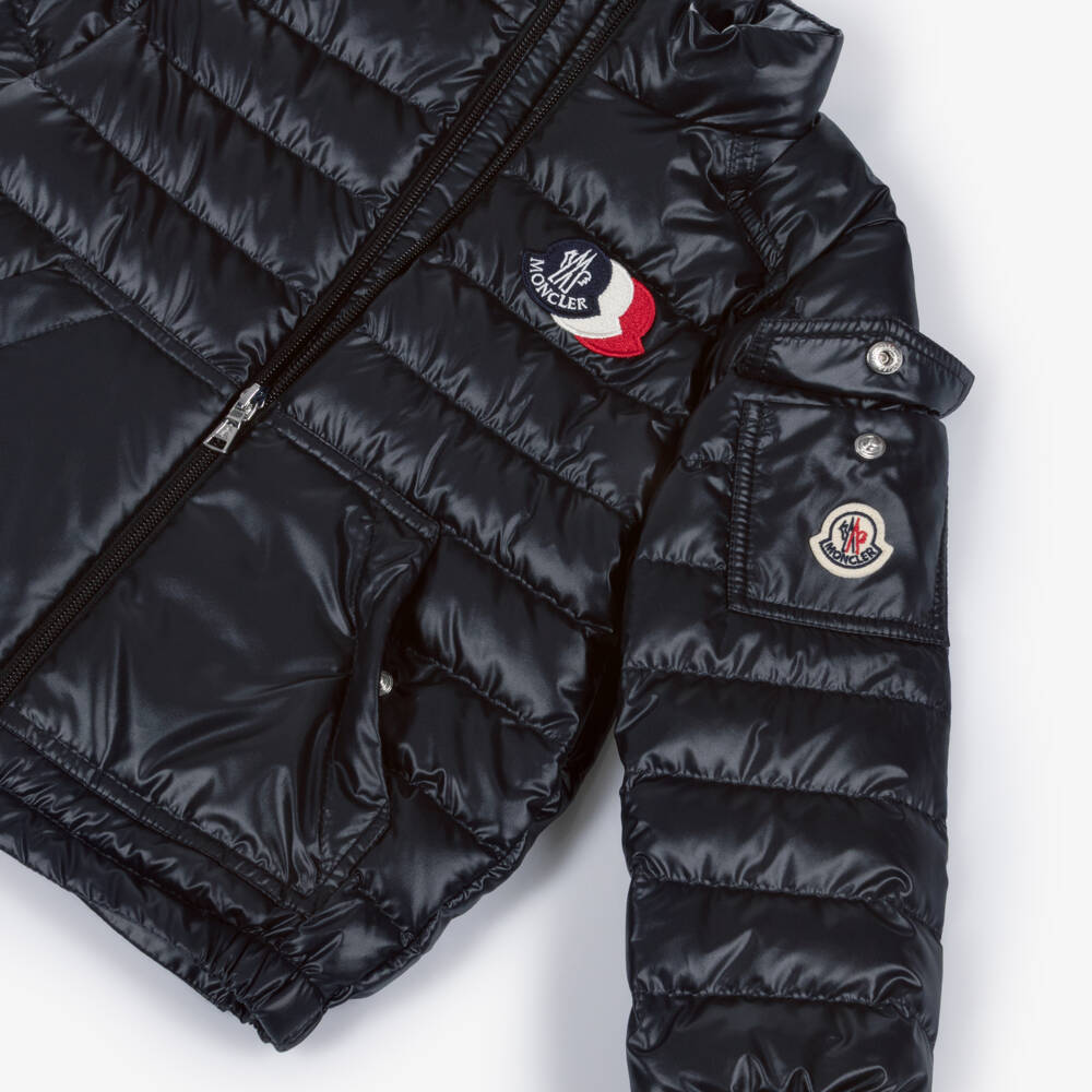 Moncler Enfant-Boys Navy Blue Down Padded Bengi Jacket | Childrensalon