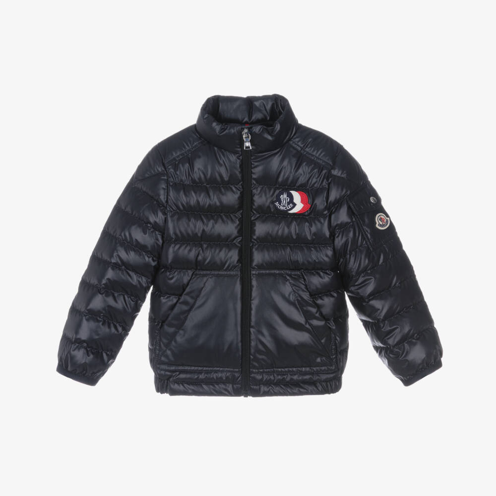 Moncler Enfant-Boys Navy Blue Down Padded Bengi Jacket | Childrensalon