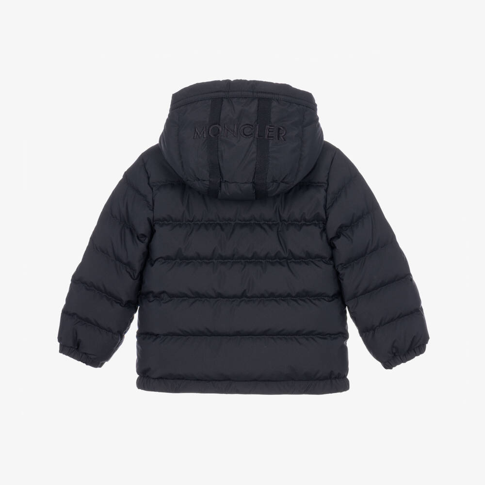 Moncler Enfant-Boys Navy Blue Down Padded Brannock Jacket | Childrensalon
