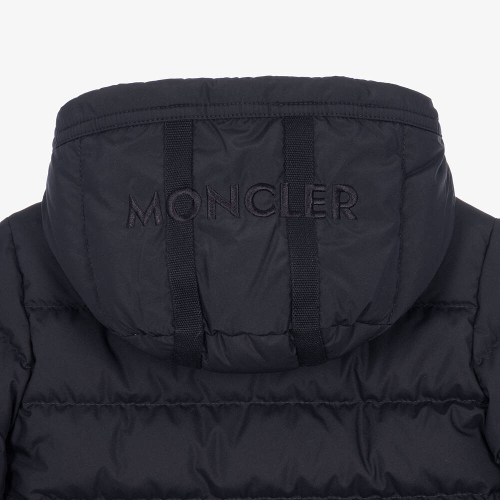 Moncler Enfant-Boys Navy Blue Down Padded Brannock Jacket | Childrensalon