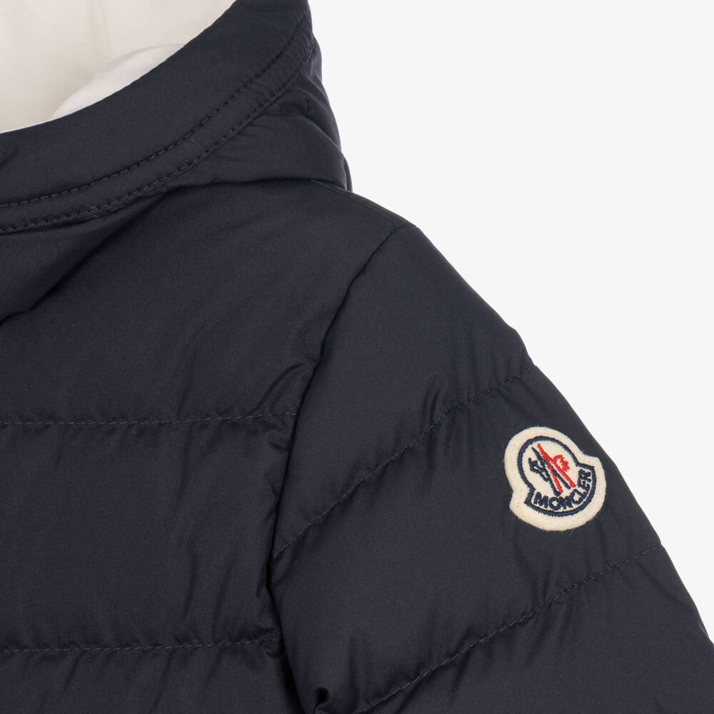 Moncler Enfant-Boys Navy Blue Down Padded Brannock Jacket | Childrensalon