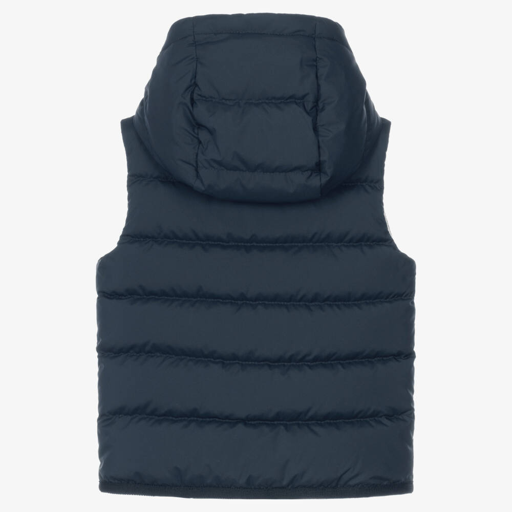 Moncler Enfant-Boys Navy Blue Down Padded Pax Gilet | Childrensalon