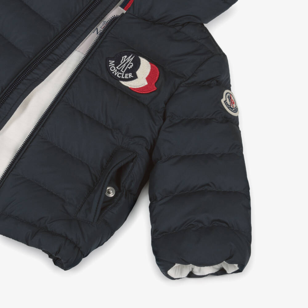 Moncler Enfant-Куртка-пуховик синяя Hakan для мальчиков | Childrensalon