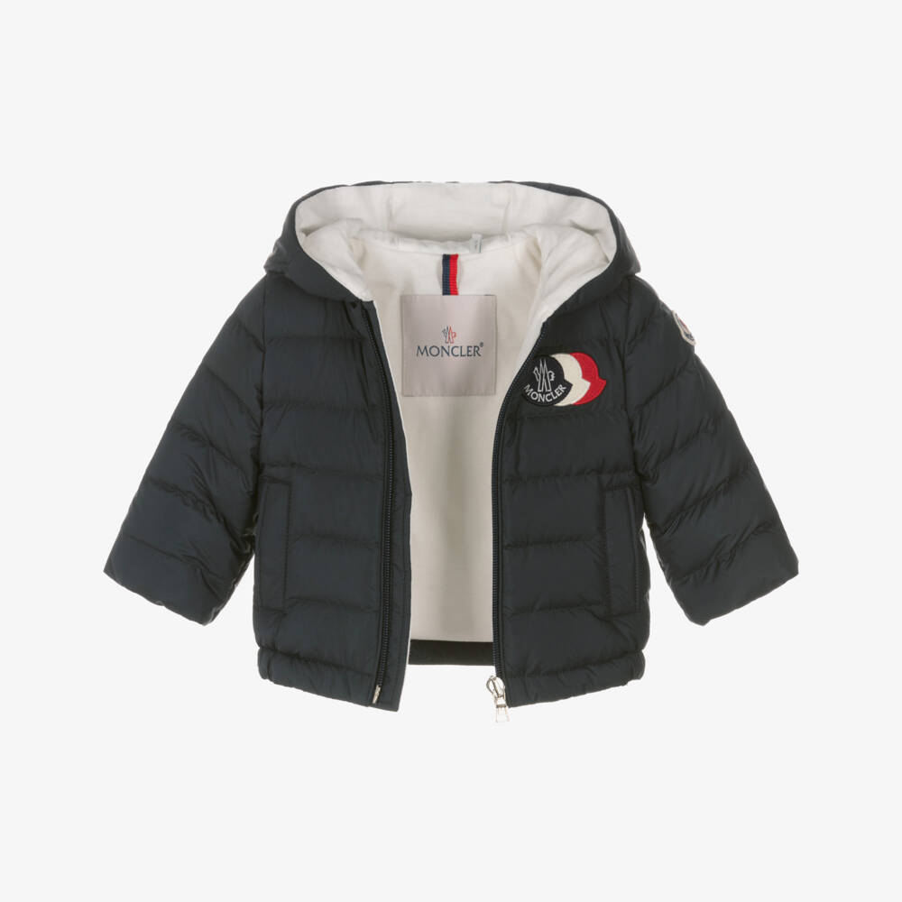 Moncler Enfant-Куртка-пуховик синяя Hakan для мальчиков | Childrensalon