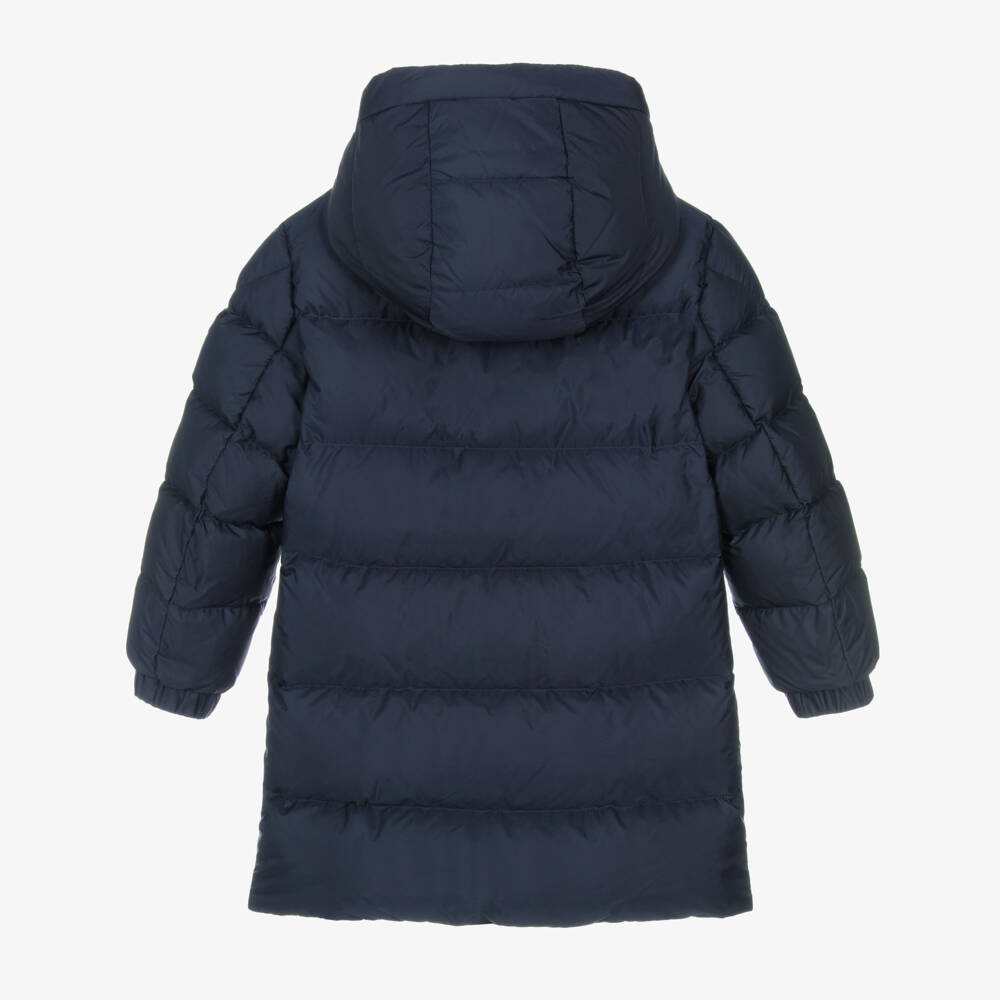 Moncler Enfant-Boys Navy Blue Lentille Puffer Coat | Childrensalon