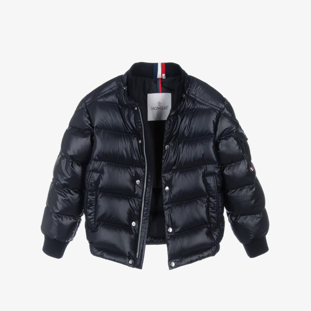 Moncler Enfant-Boys Navy Blue Manaem Down Padded Jacket | Childrensalon