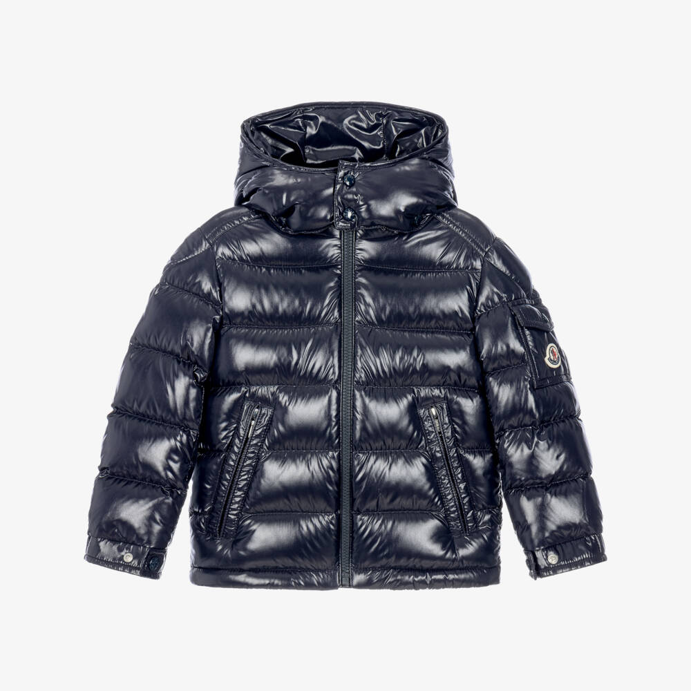 Moncler Enfant-Boys Navy Blue Maya Puffer Jacket | Childrensalon