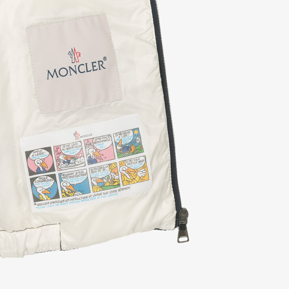 Moncler Enfant-Boys Navy Blue New Macaire Down Padded Jacket | Childrensalon