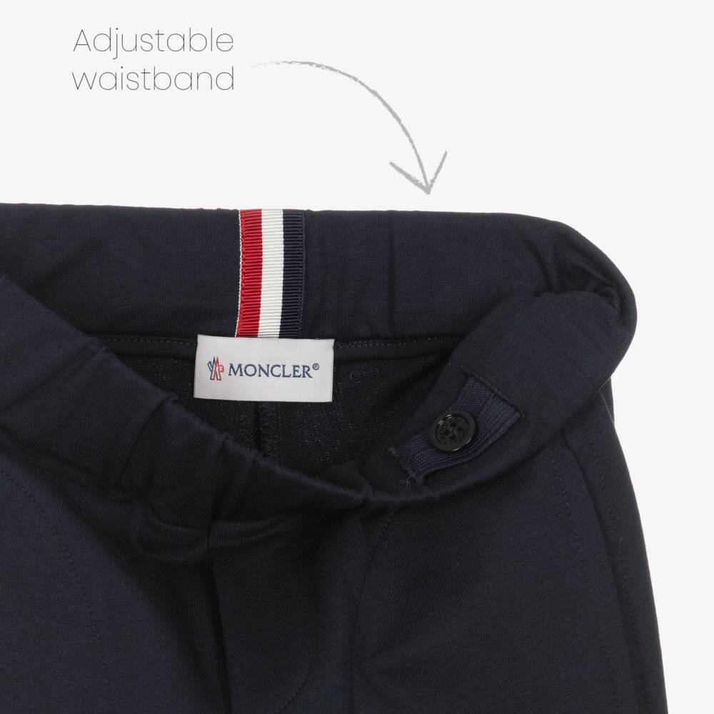 Moncler Enfant-Boys Navy Blue Tailored Joggers | Childrensalon