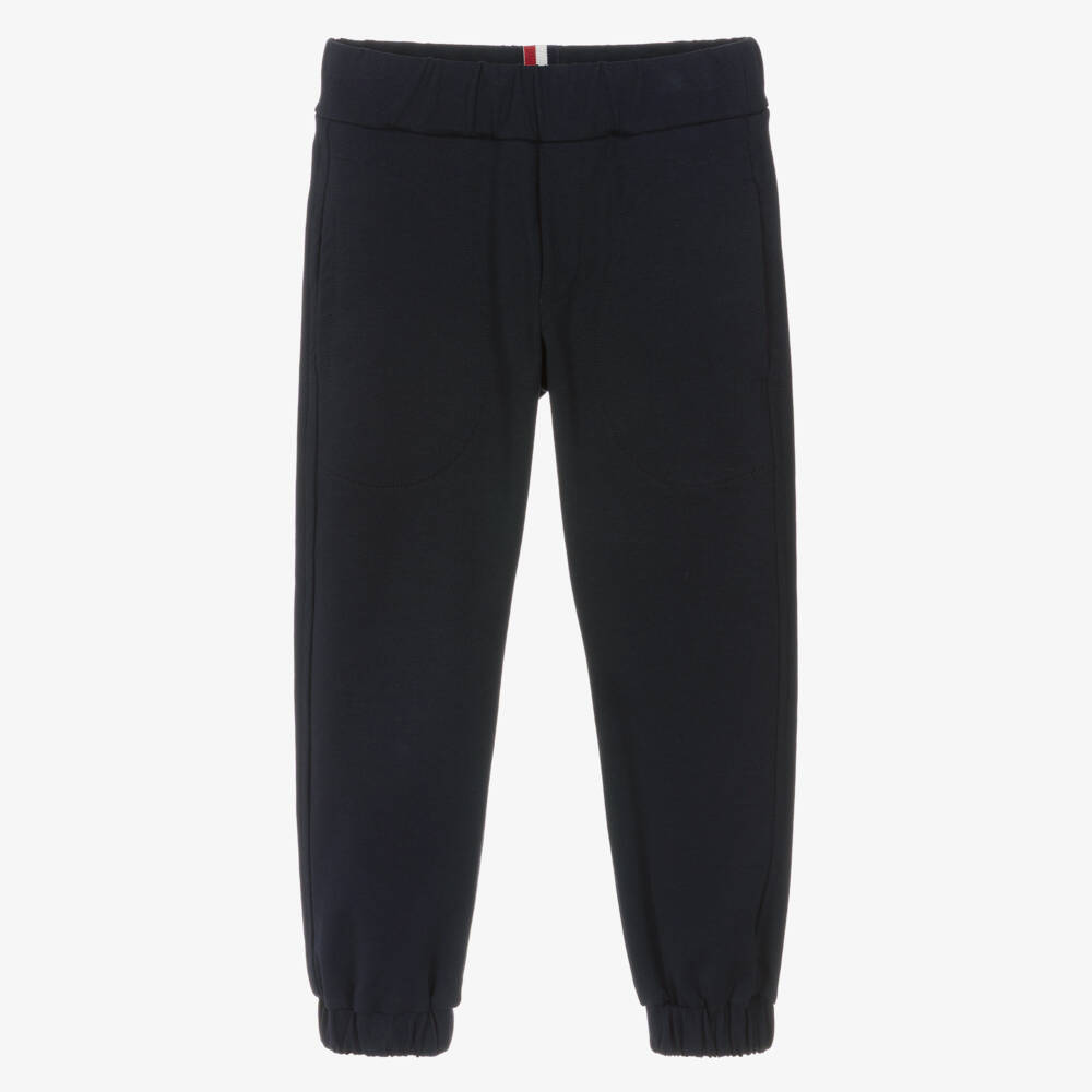 Moncler Enfant-Boys Navy Blue Tailored Joggers | Childrensalon