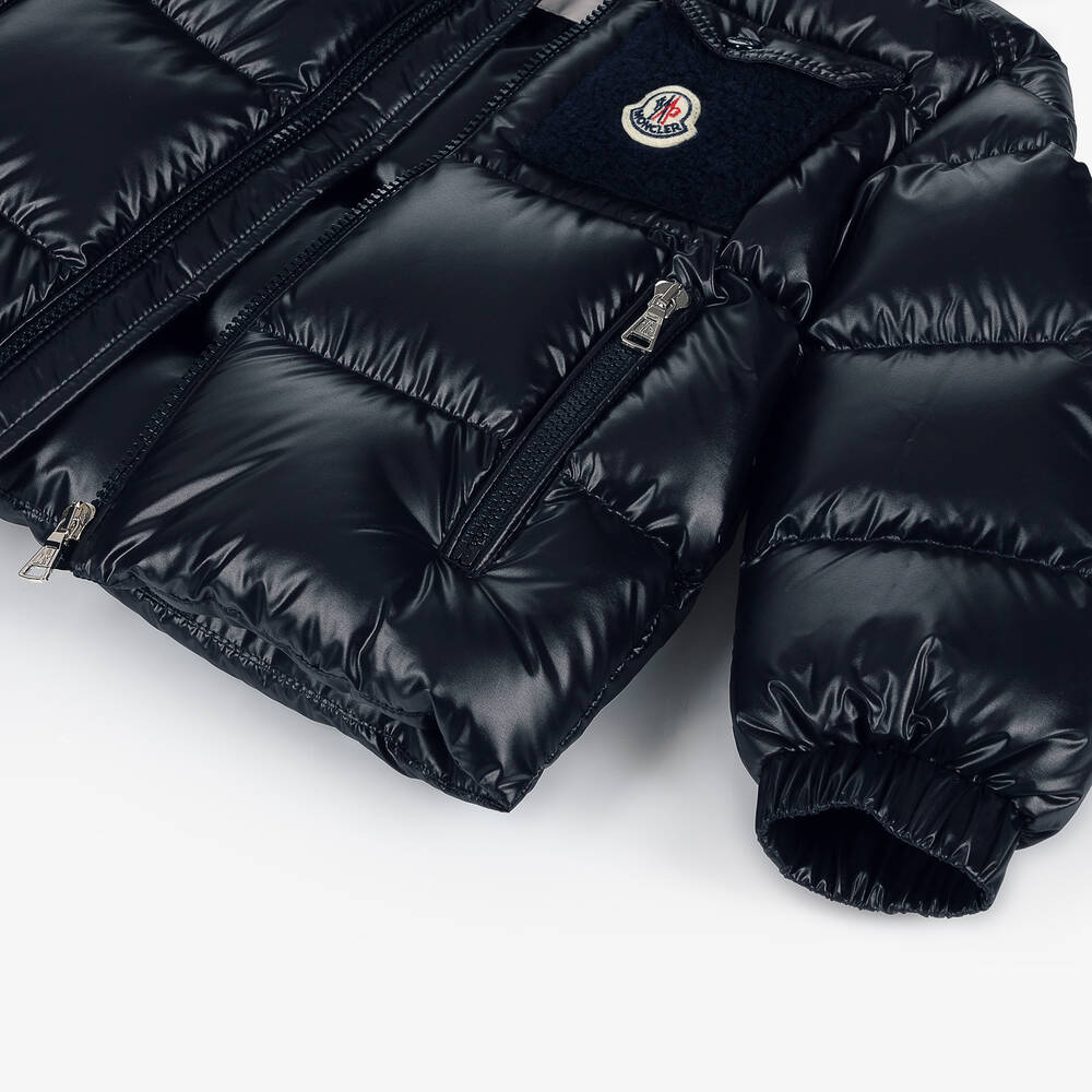 Moncler Enfant-جاكيت يول مبطن لون كحلي للأولاد | Childrensalon