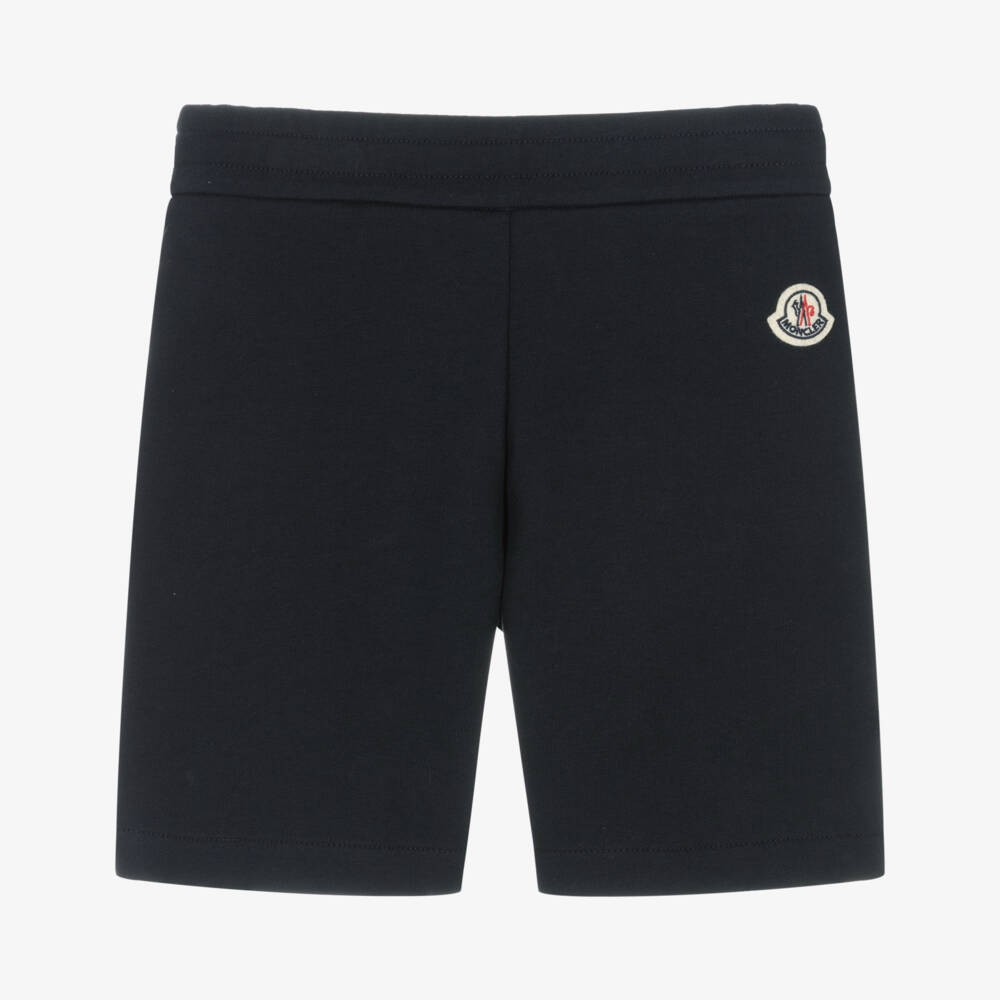 Moncler Enfant-Boys Navy Cotton Jersey Shorts | Childrensalon