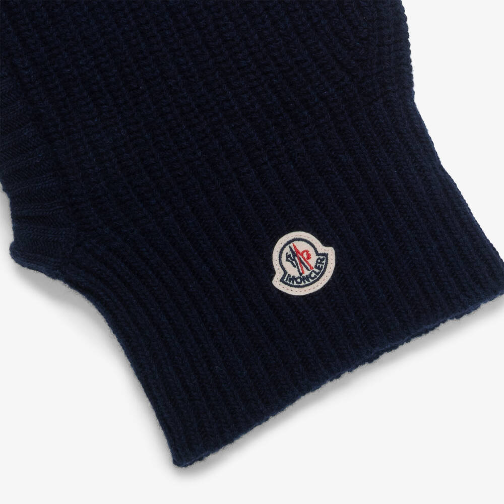 Moncler Enfant-Boys Navy Wool & Cashmere Balaclava | Childrensalon