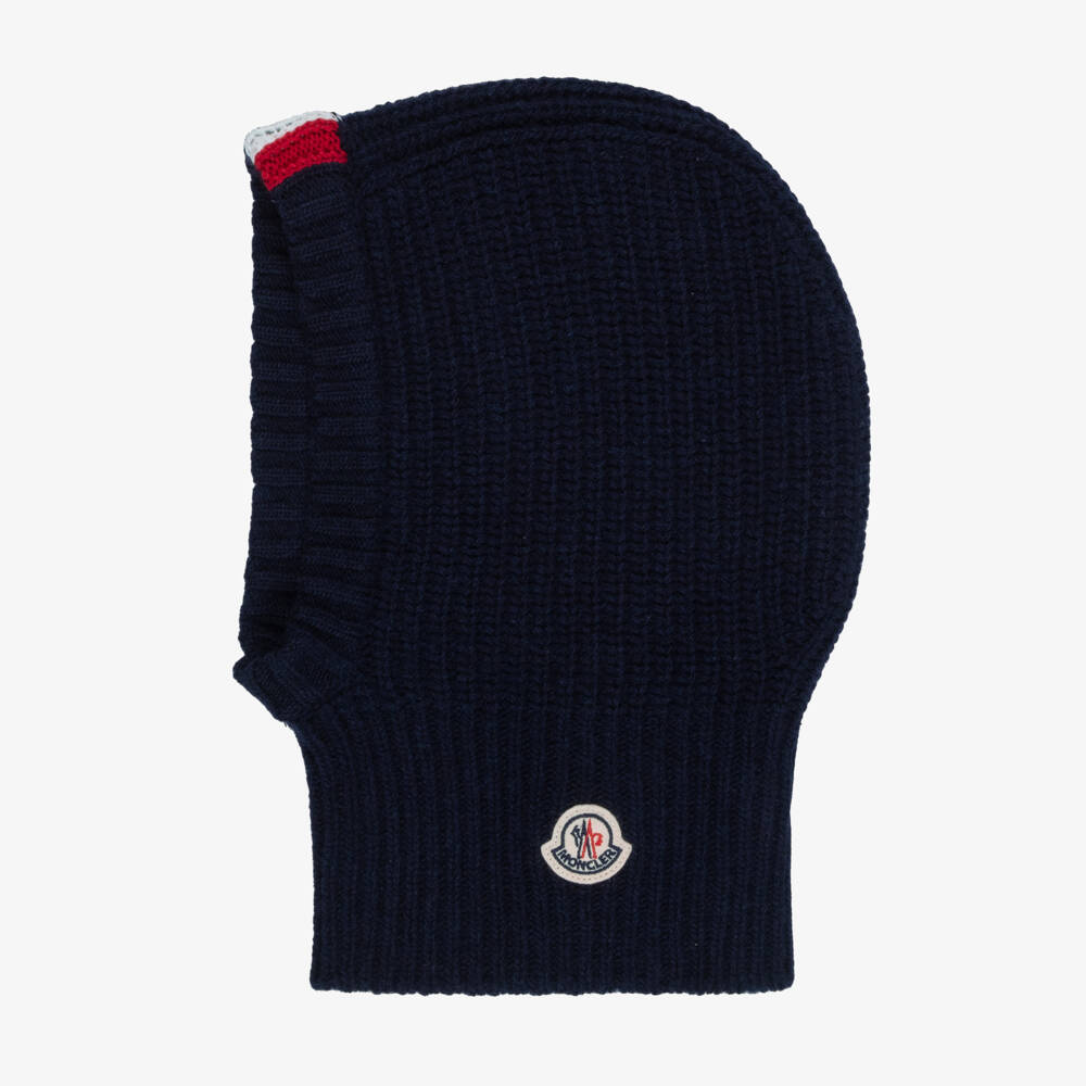 Moncler Enfant-Boys Navy Wool & Cashmere Balaclava | Childrensalon