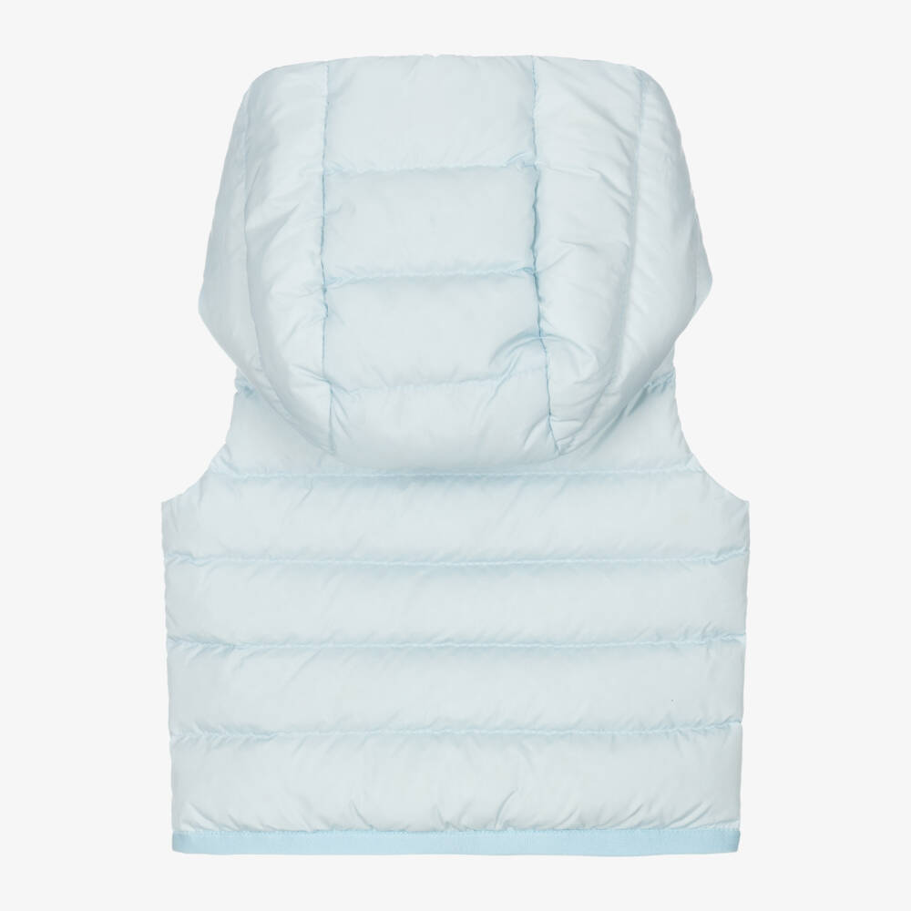 Moncler Enfant-جيليه بهودي مبطن بريش لون أزرق للأولاد | Childrensalon