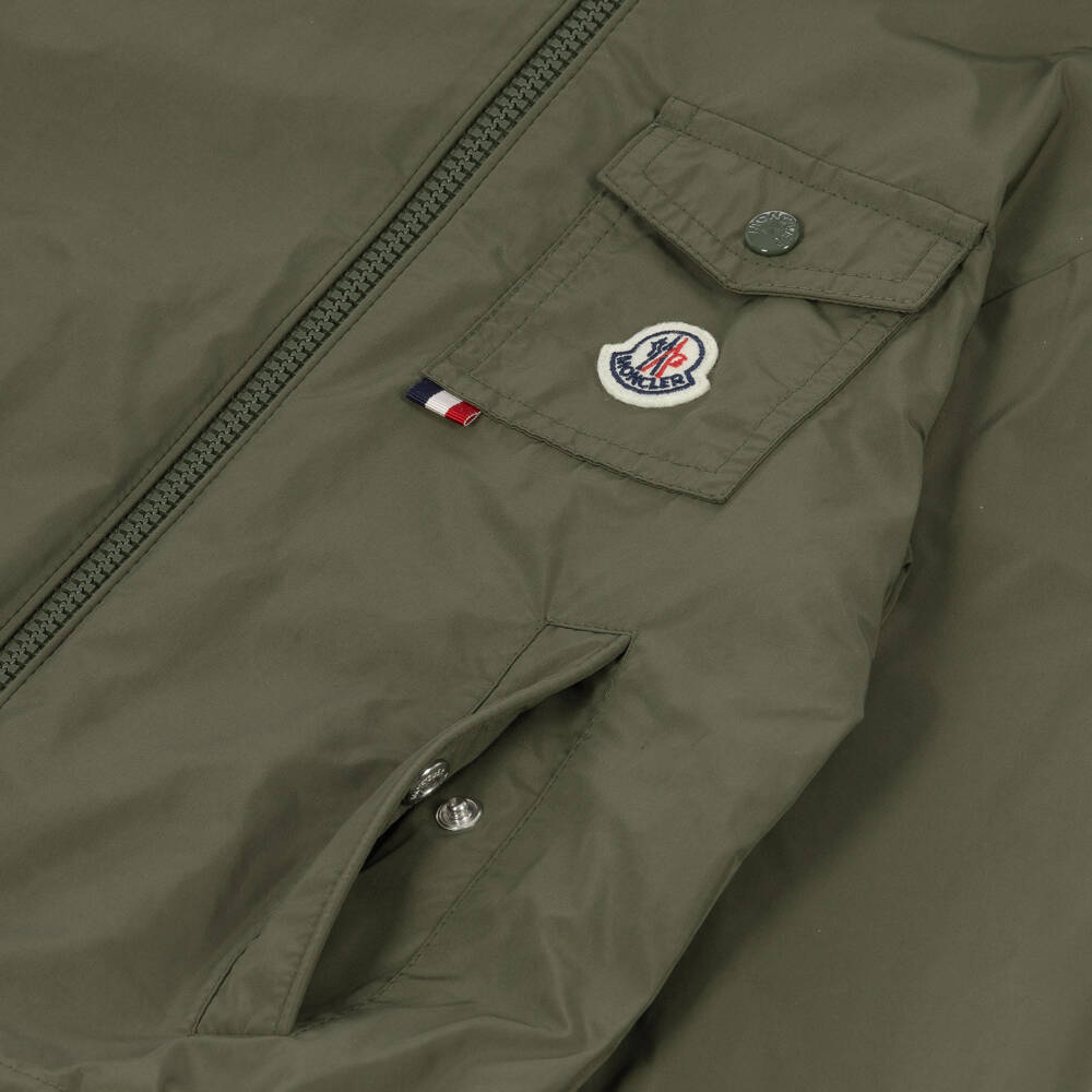 Moncler Enfant-Boys Olive Green Xavian Jacket | Childrensalon