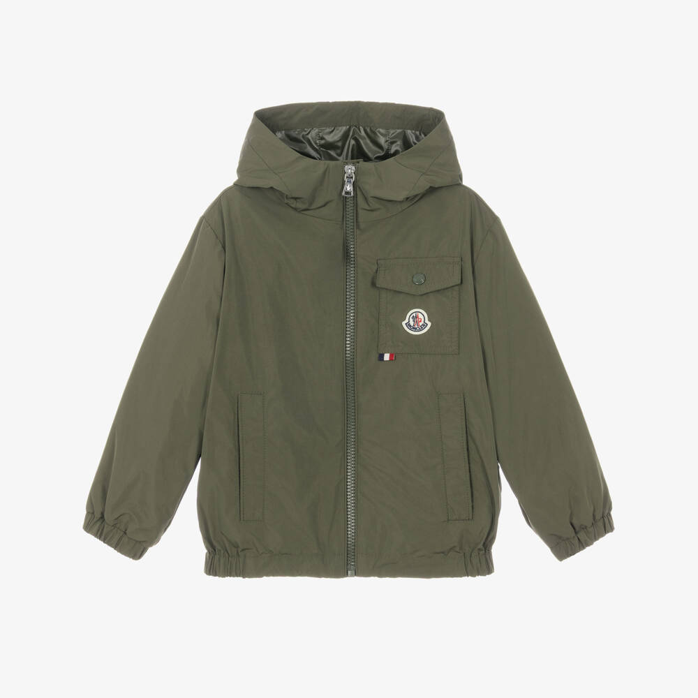 Moncler Enfant-Boys Olive Green Xavian Jacket | Childrensalon