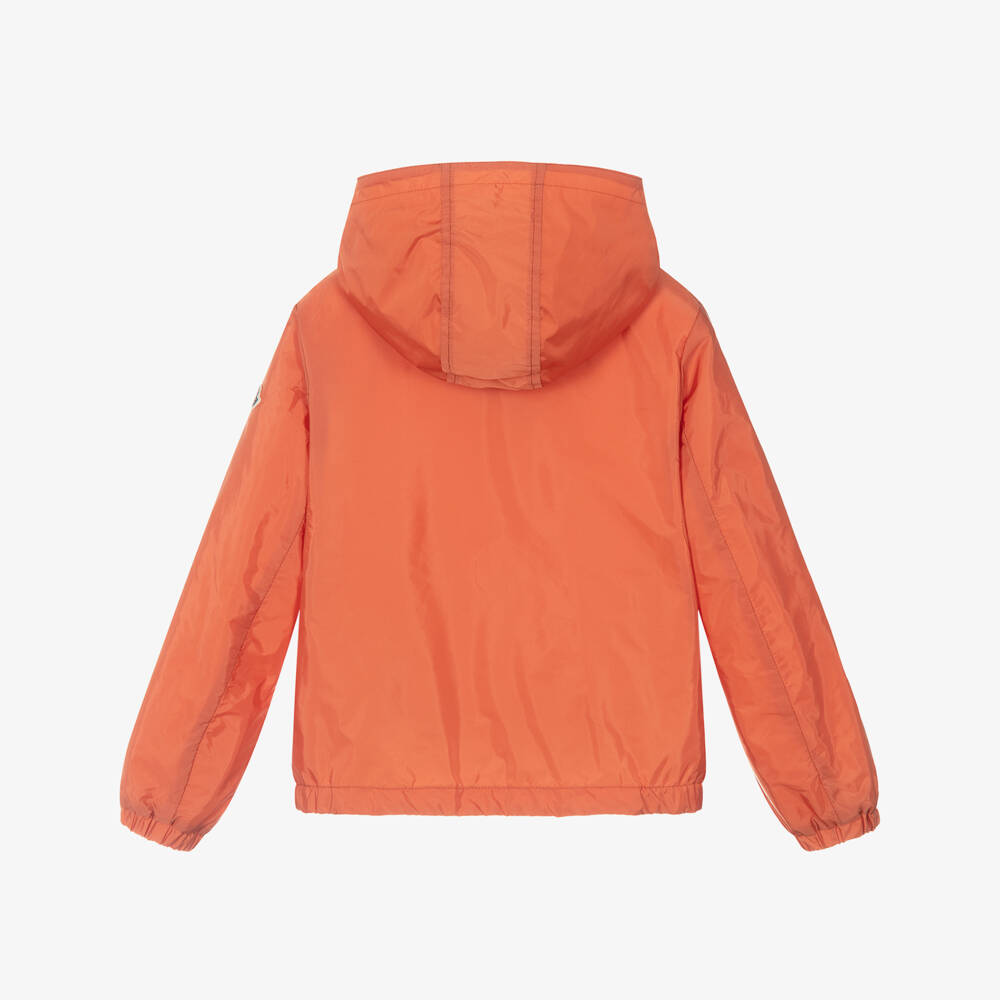 Moncler Enfant-Куртка с капюшоном Urville оранжевая для мальчиков | Childrensalon
