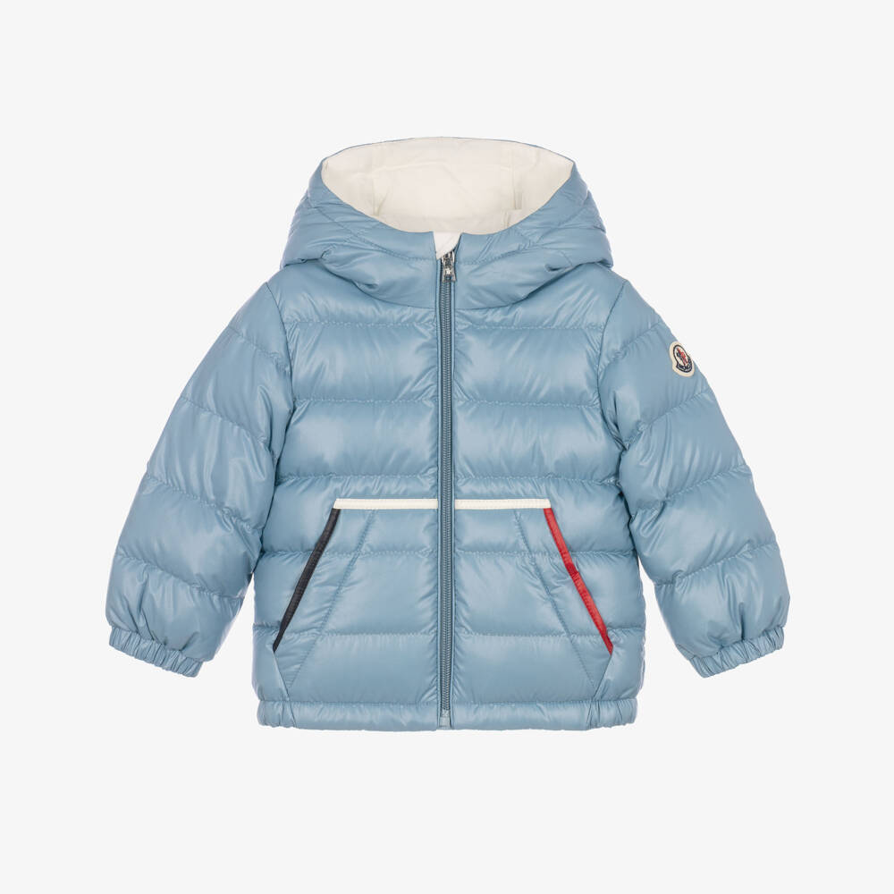 Moncler Enfant-Boys Pale Blue Down Padded Icarus Jacket | Childrensalon