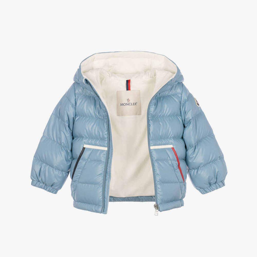 Moncler Enfant-Boys Pale Blue Down Padded Icarus Jacket | Childrensalon
