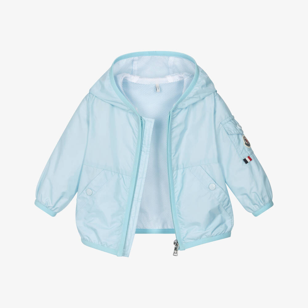 Moncler Enfant-Boys Pale Blue Lightweight Jacket | Childrensalon