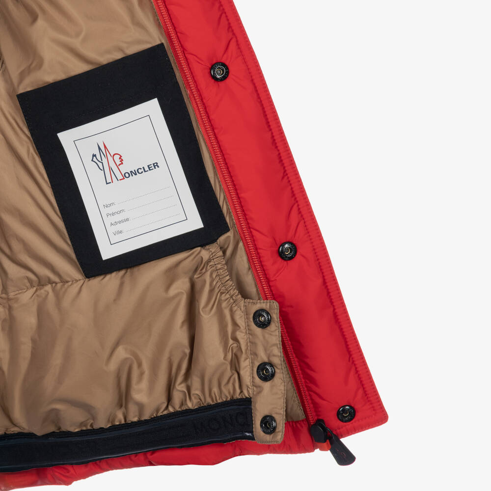 Moncler Enfant-Boys Red Miller Grenoble Technical Ski Jacket | Childrensalon