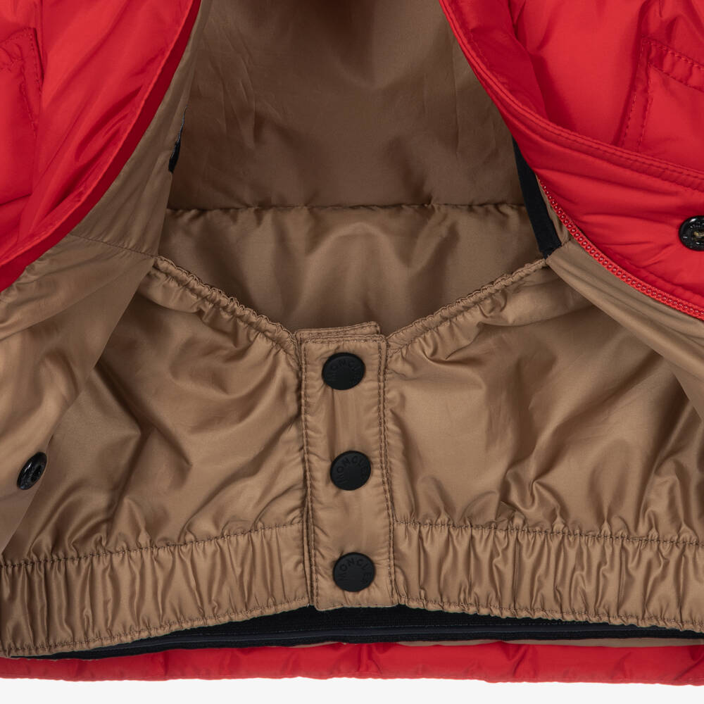 Moncler Enfant-Boys Red Miller Grenoble Technical Ski Jacket | Childrensalon
