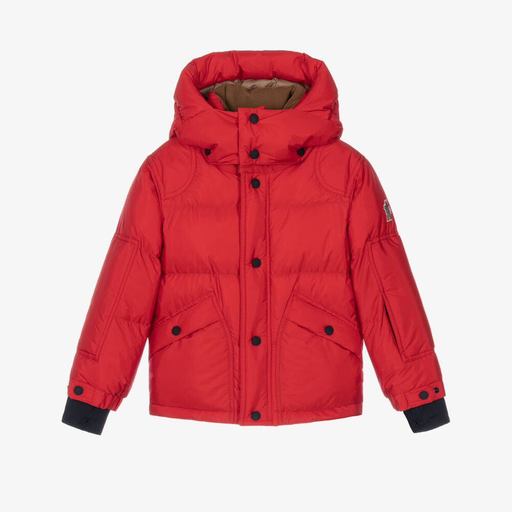 Moncler Enfant-Boys Red Miller Grenoble Technical Ski Jacket | Childrensalon