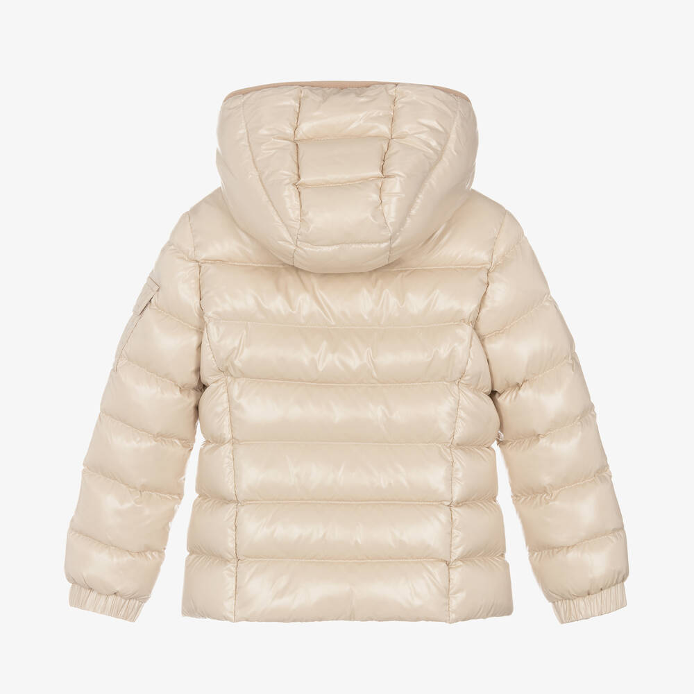 Moncler Enfant-Girls Beige Down Padded Badyf Jacket | Childrensalon