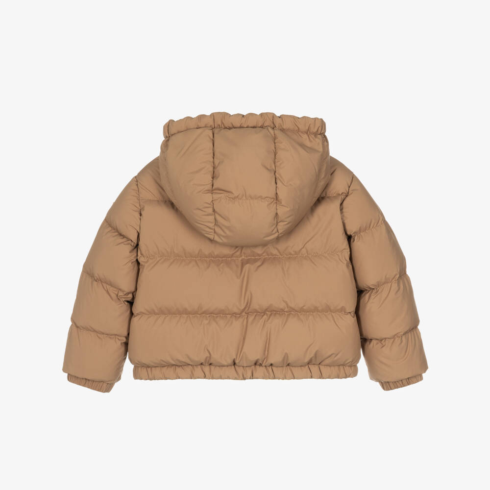 Moncler Enfant-Girls Beige Down Padded Phelanta Jacket | Childrensalon
