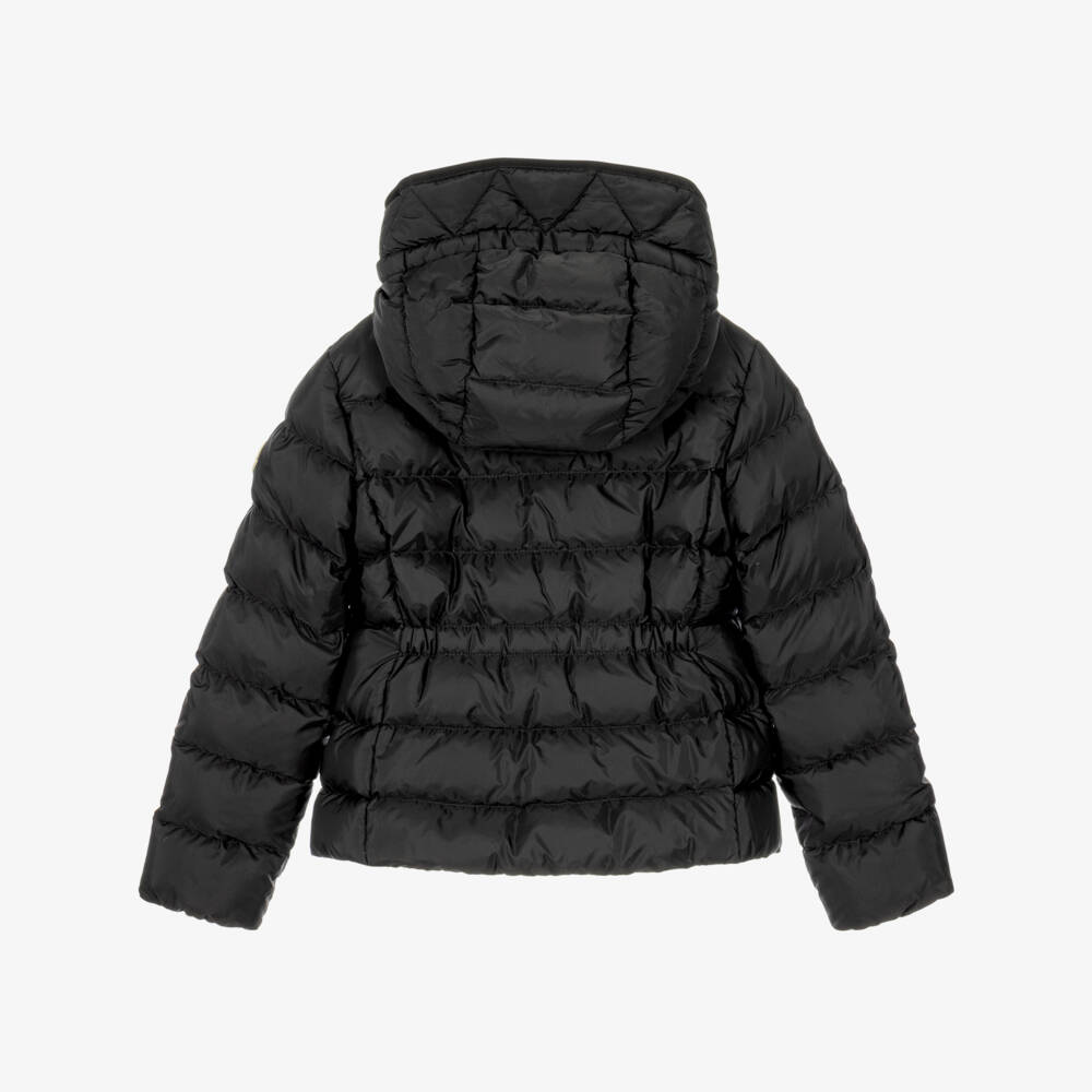 Moncler Enfant-Girls Black Avoce Hooded Puffer Jacket | Childrensalon