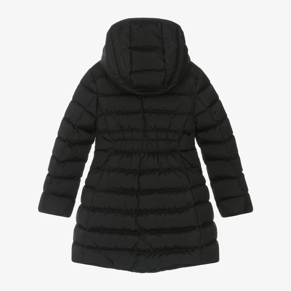 Moncler Enfant-Girls Black Charpal Down Padded Puffer Coat | Childrensalon