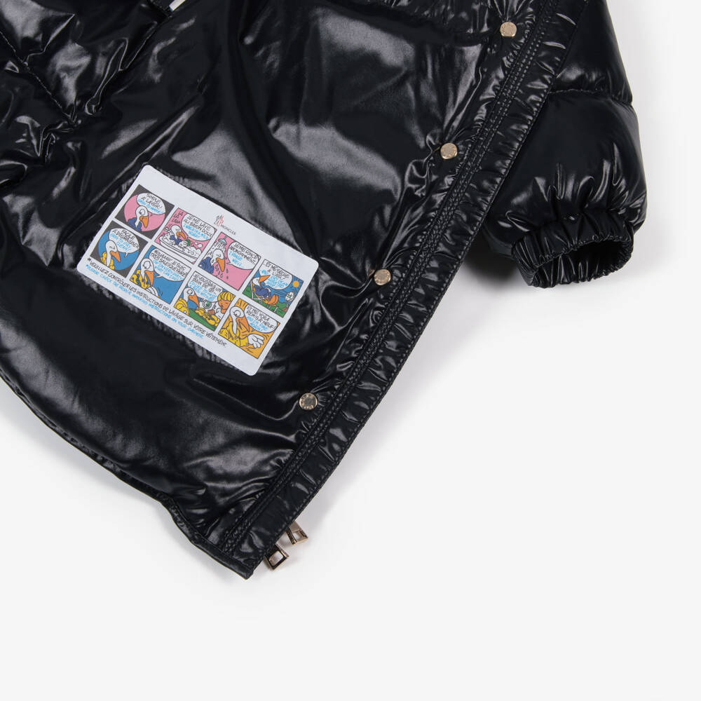 Moncler Enfant-Куртка пуховая черная Dacca для девочек | Childrensalon